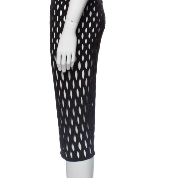 sass & bide Black Open Knit Pencil Skirt Women’s XS - Picture 2 of 3